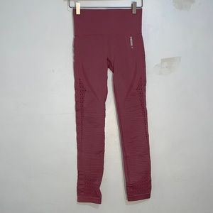 Size XS / S Women’s Gymshark Pink and White Leggings